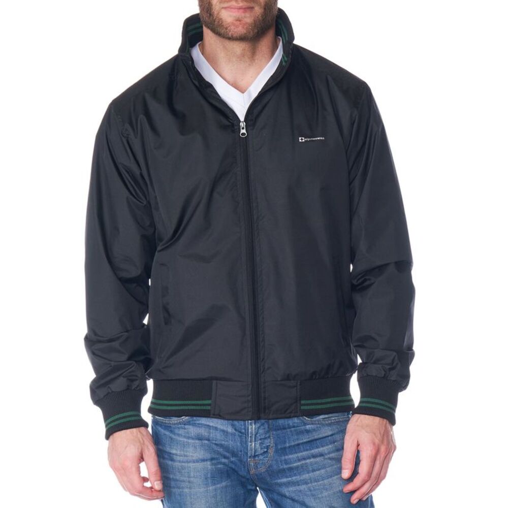 Alpine Swiss Mens Lightweight Bomber Jacket Casual Windbreaker Varsity Coat